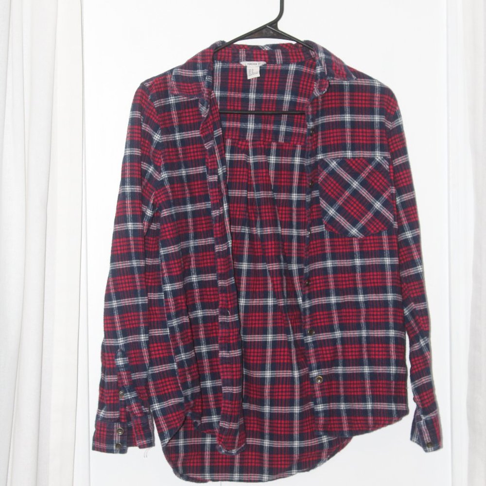 Long Sleeve Flannel Top